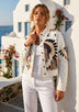 Artistic horse and tribal-inspired hand embroidery Women Jacket- Clara Jacket