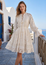 ibBan Women's Hand Embroidered Cotton Dres -Eshaal