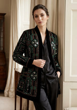 ibBan Women's Hand Embroidered Short Coat - Anum