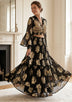 ibBan Hand Embroidered Cotton Lurex Skirt Blouse Set | Luxury Occasion Wear - Varsha