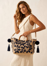 Bolso de yute bordado para mujer - Anam