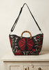 Bolso de mano de lona bordado para mujer - Mona