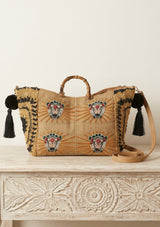 Bolso de lona bordado para mujer - Supirya