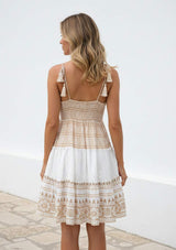 ibBan Hand Embroidered Sleeveless Mini Dress - Cheka Short Dress
