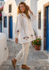 Premium Embroidered Cotton Tunic | Women's Designer Tunic by ibBan - Emet