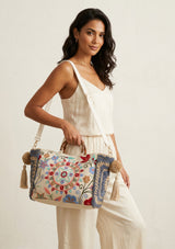 Bolso de Lona Bordado para Mujer - Farha