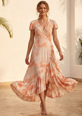 Maxivestido de algodón para mujer - Medi