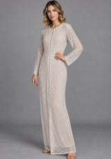 ibBan-Beaded Long dress Party Gown for Women - Whinder