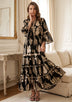 ibBan Women's Hand Embroidered Long Tunic -Mavi Long Tunic