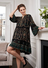 ibBan Luxury Hand Embroidered Short Tunic -Abiba Short Tunic