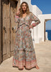 ibBan Premium Lurex Maxi Dress with Hand Embroidery | Luxury Boho -Baria