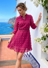 Women's Pink Summer Mini Dress | Lightweight Dress | ibBan-Cally