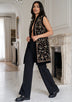 ibBan Women's Luxury Hand Embroidered Gilet | Designer Sleeveless Ves -Asleen