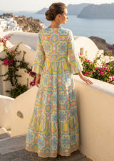 Long Printed Cotton Dress for Women | ibBan Summer Collection - Almia