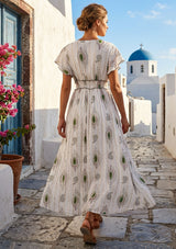 Vestido largo de algodón para mujer - Nia