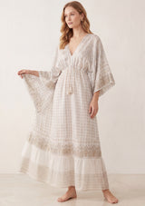 Vestido largo de georgette para mujer - Fina