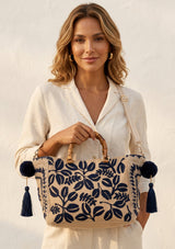 Bolso de yute bordado para mujer - Anam