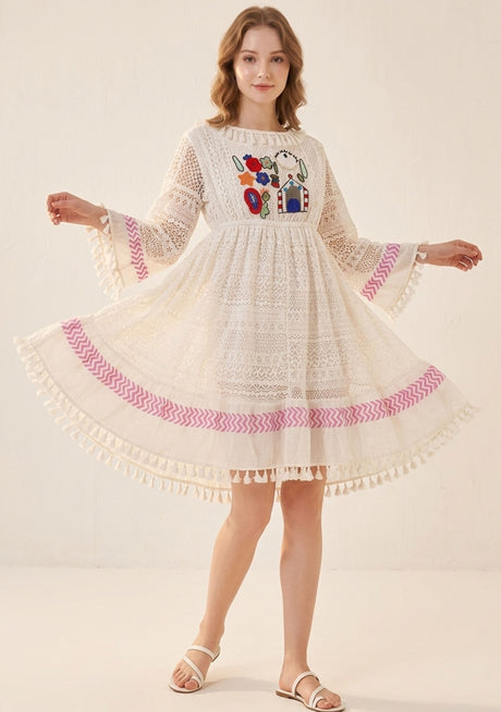 Minivestido de algodón para mujer - Zeeku