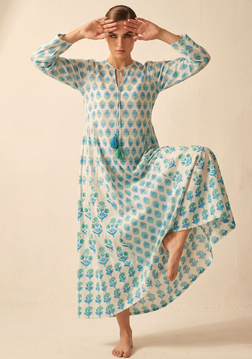 Maxivestido de algodón para mujer - Avira