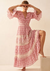 Maxivestido de algodón para mujer - Hema