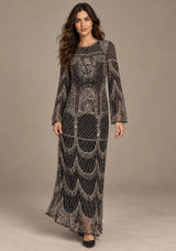 Women’sParty Long Dress with Hand Embroidery - Sybel