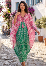 ibBan Women’s Mediterranean Hand Embroidered Dress - Rutvi