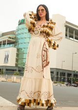 ibBan Vestido Largo para Mujer Sara | Tela Slub | Artesanal | Talla Única