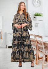 ibBan Women's Long Tunic Yara | Georgette | Artisan | One Size