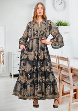 ibBan Women's Long Tunic Yara | Georgette | Artisan | One Size