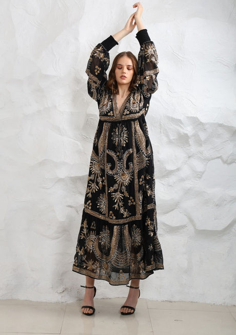 ibBan Women's Maxi Dress Yara | Boho Artisan | One Size