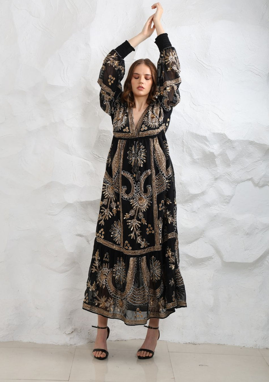 ibBan Women's Maxi Dress Yara | Boho Artisan | One Size