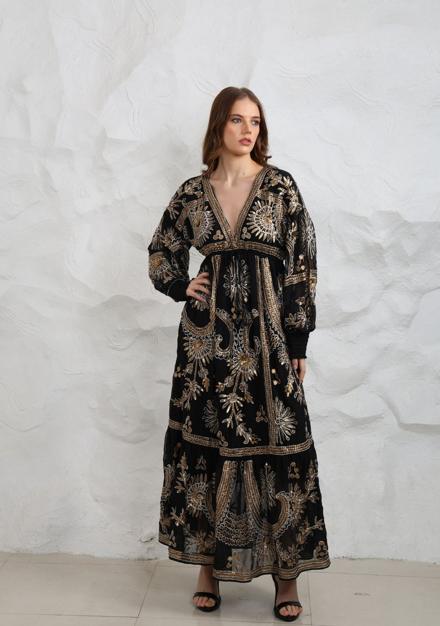 ibBan Women's Maxi Dress Yara | Boho Artisan | One Size