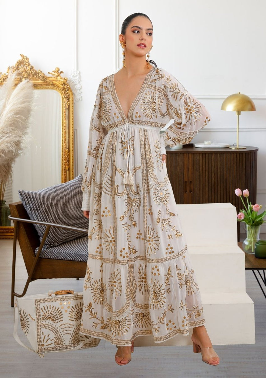ibBan Women's Maxi Dress Yara | Boho Artisan | One Size