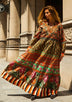 ibBan Vestido Largo para Mujer Zeena | Bohemio Multicolor | Talla Única