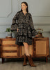 ibBan Women's Short Tunic Nuria | Georgette | Artisan | One Size