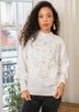 ibBan Hand Embroidered Women's Winter Cotton Sweater -Riva