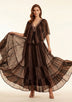 Vestido maxi de algodón para mujer - Safina