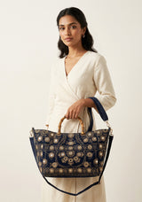 Bolso de lona bordado para mujer - Mihar