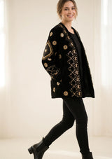 Women's Heavy Embroidered Winter Coat | Luxury Designer Outerwear | ibBan - Alesta