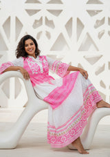 ibBan Hand Embroidered Long Cotton Tunic | Women's - Cheka