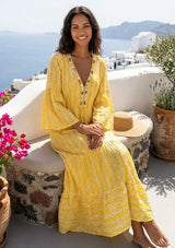 Bohemian Embroidered Cotton Dress for Women | ibBan Summer Collection - Alaz