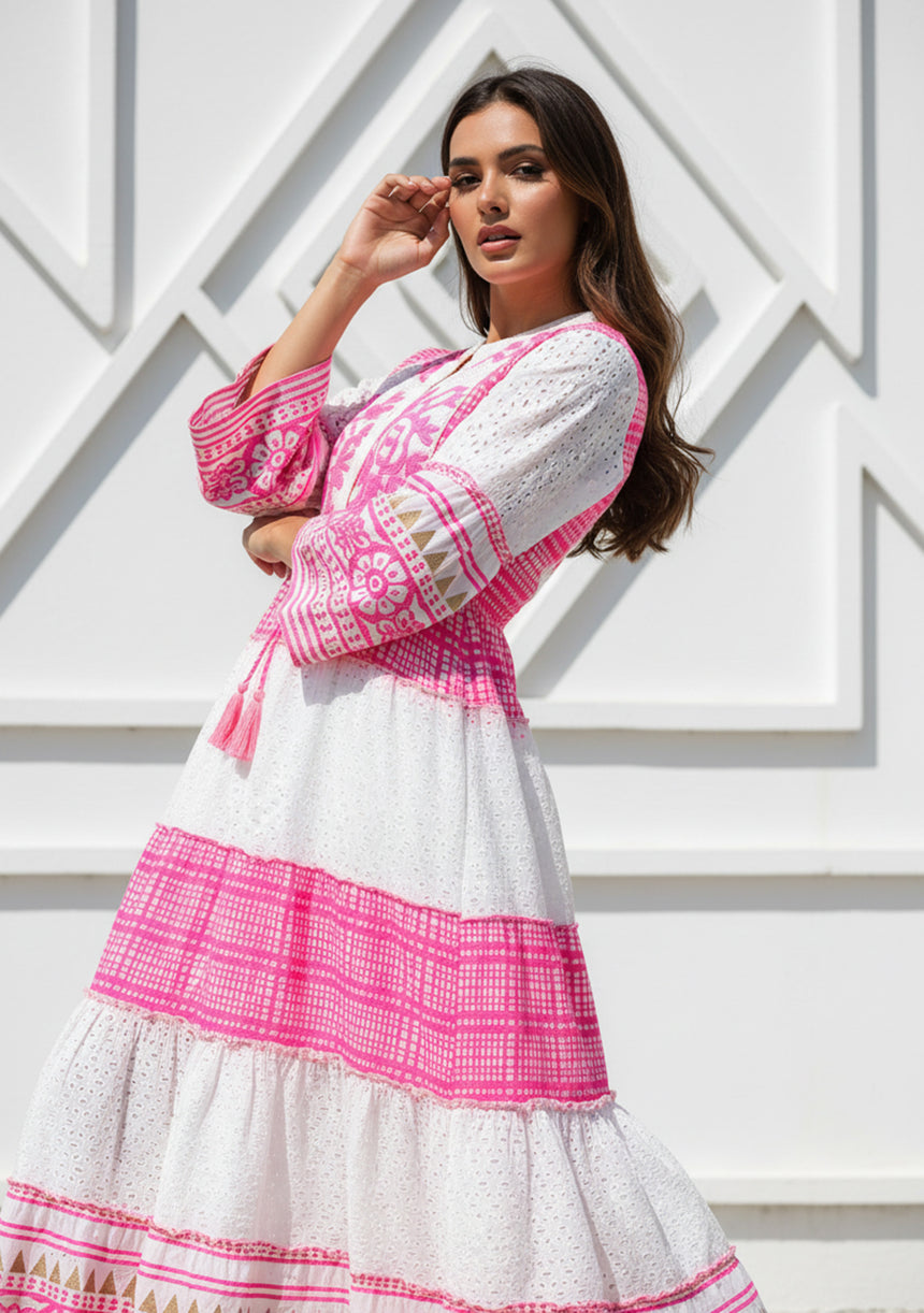 ibBan Hand Embroidered Long Cotton Tunic | Women's - Cheka