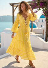 Bohemian Embroidered Cotton Dress for Women | ibBan Summer Collection - Alaz