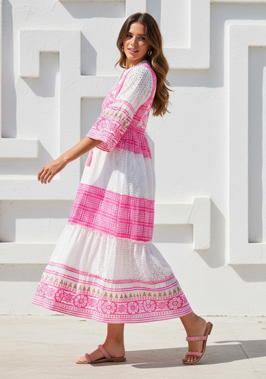 ibBan Hand Embroidered Long Cotton Tunic | Women's - Cheka
