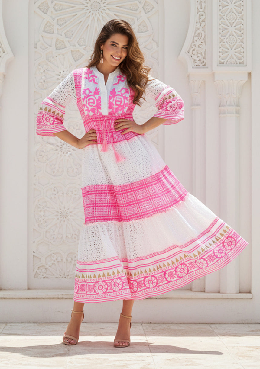 ibBan Hand Embroidered Long Cotton Tunic | Women's - Cheka
