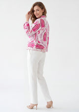 ibBan Women's Hand Embroidered Cotton Canvas Jacket - Vesana | Artisan Boho