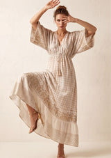 Vestido largo de georgette para mujer - Fina