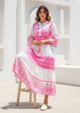 ibBan Hand Embroidered Long Cotton Tunic | Women's - Cheka