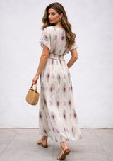 Vestido largo de algodón para mujer - Nia