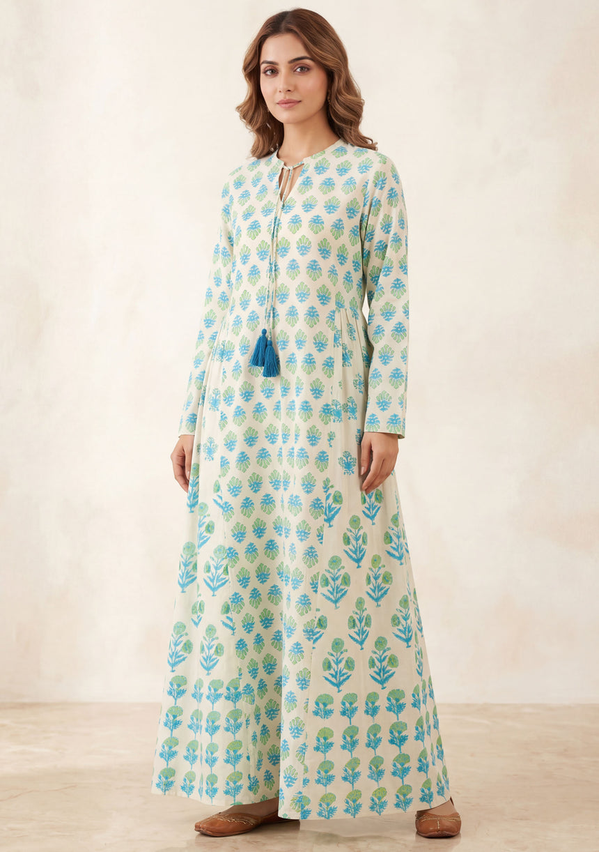 Maxivestido de algodón para mujer - Avira